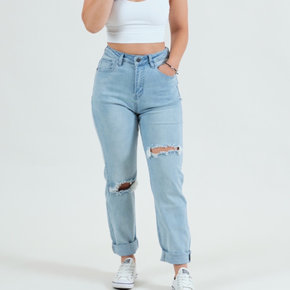 High-Rise Mom Jeans